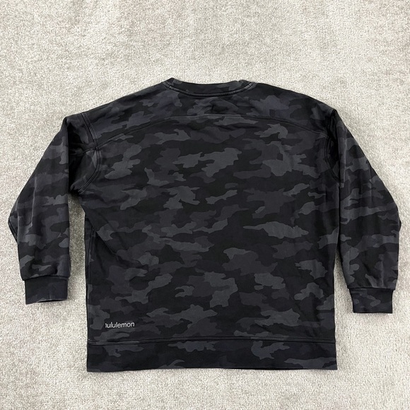 Lululemon Athletica Perfectly Oversized Crew In Black Gray Camo Size 4 - Picture 3 of 7
